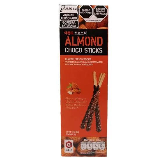 GEO BARRA CON CHOCOLATE CON ALMENDRAS 54G